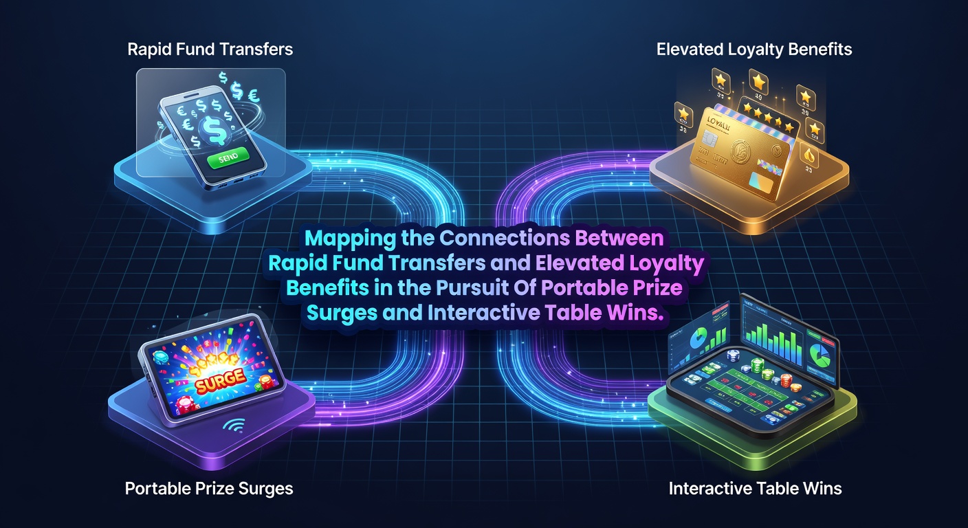 Digital interface showing rapid fund transfers linking to loyalty rewards on mobile gaming platforms