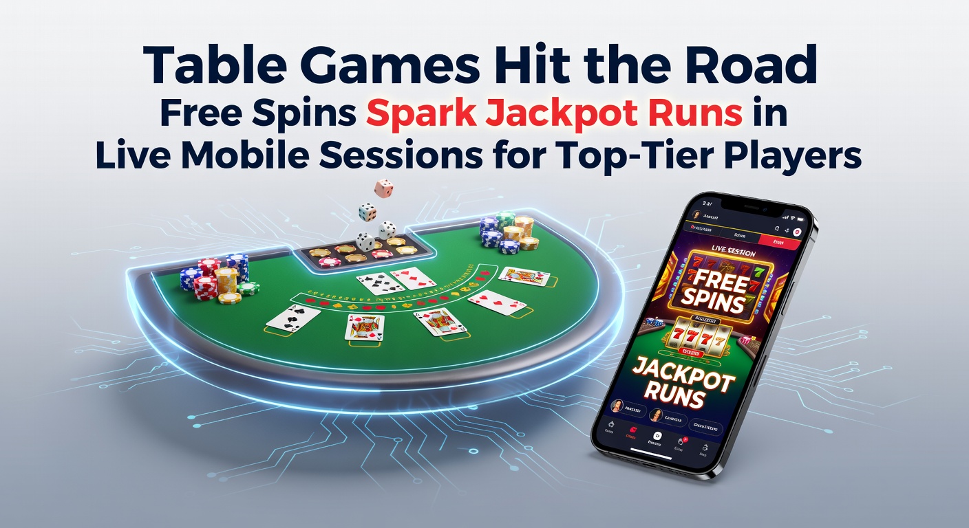 Smartphone screen displaying a live mobile blackjack table with spinning free spin wheel overlay and jackpot counter ticking upward
