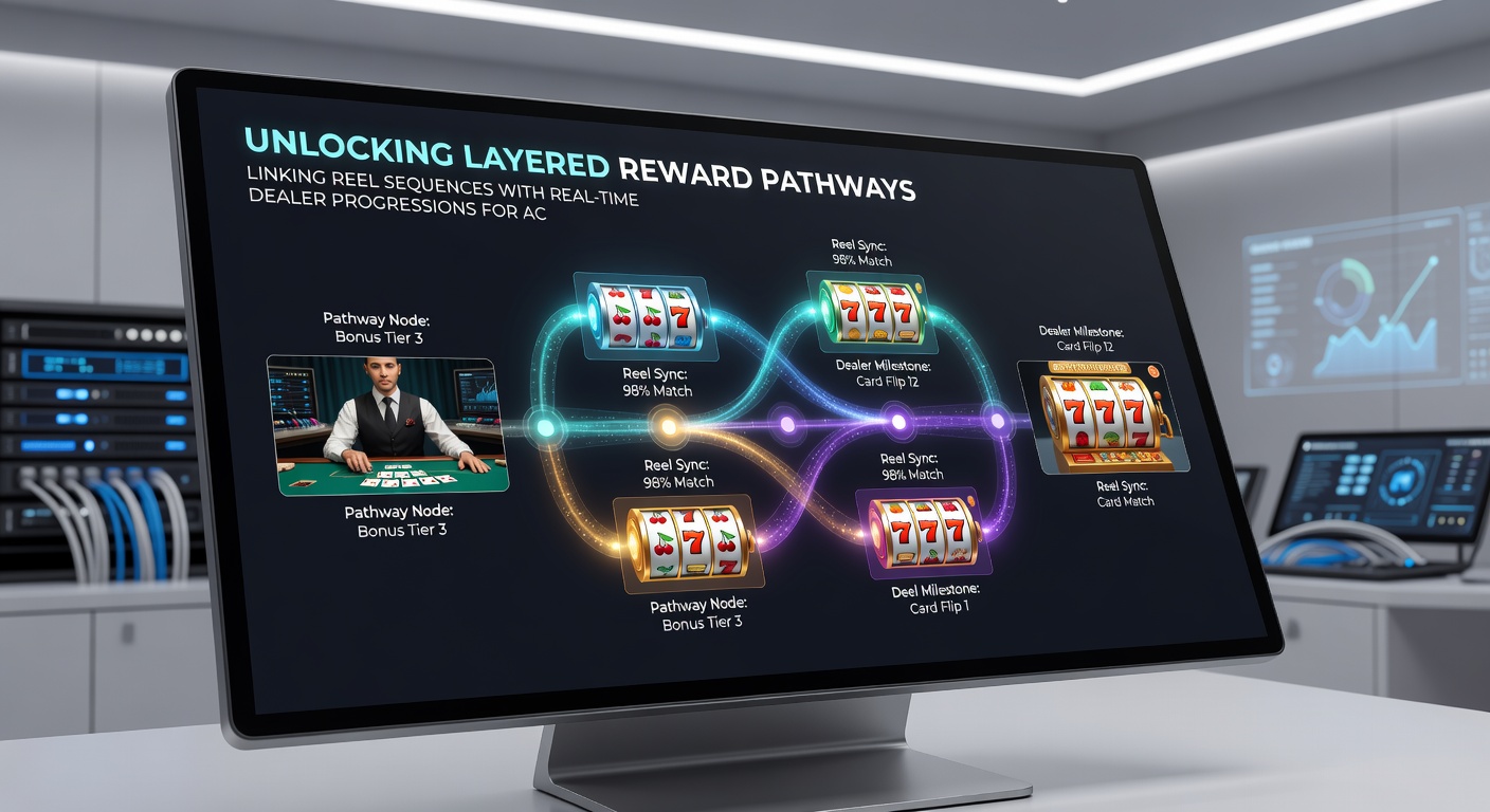 Illustration of connected reward layers between mobile slot reels and live dealer interfaces